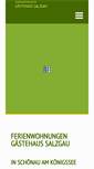 Mobile Screenshot of gaestehaus-salzgau.de